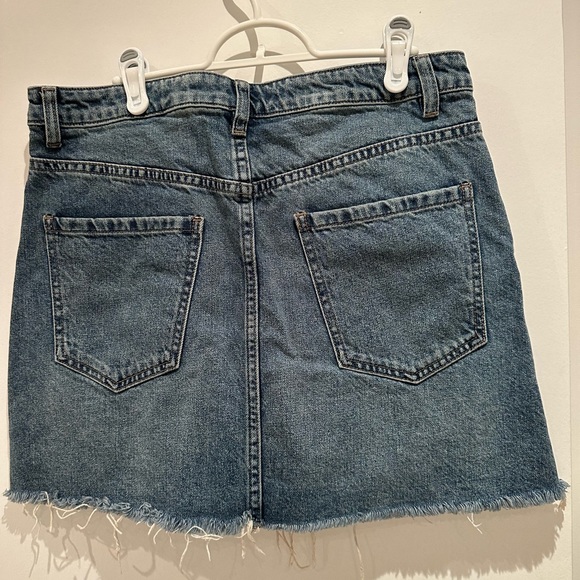 Free People We the Free zip it up denim mini skirt size 30 - Picture 5 of 8